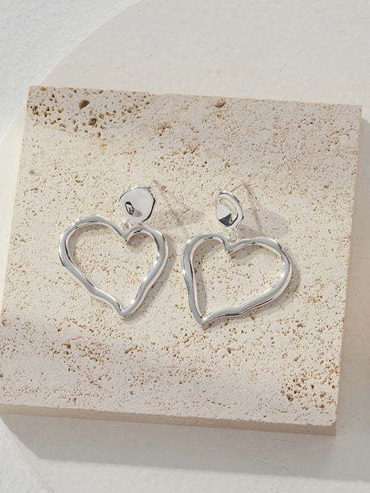 Sterling Silver Heart Earrings