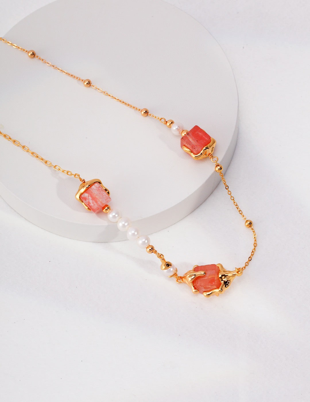 Spring Series Crystal Square Necklace