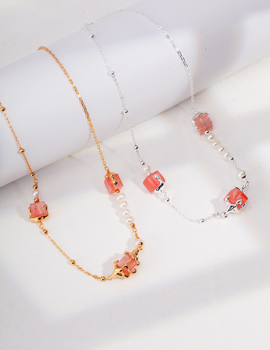 Spring Series Crystal Square Necklace