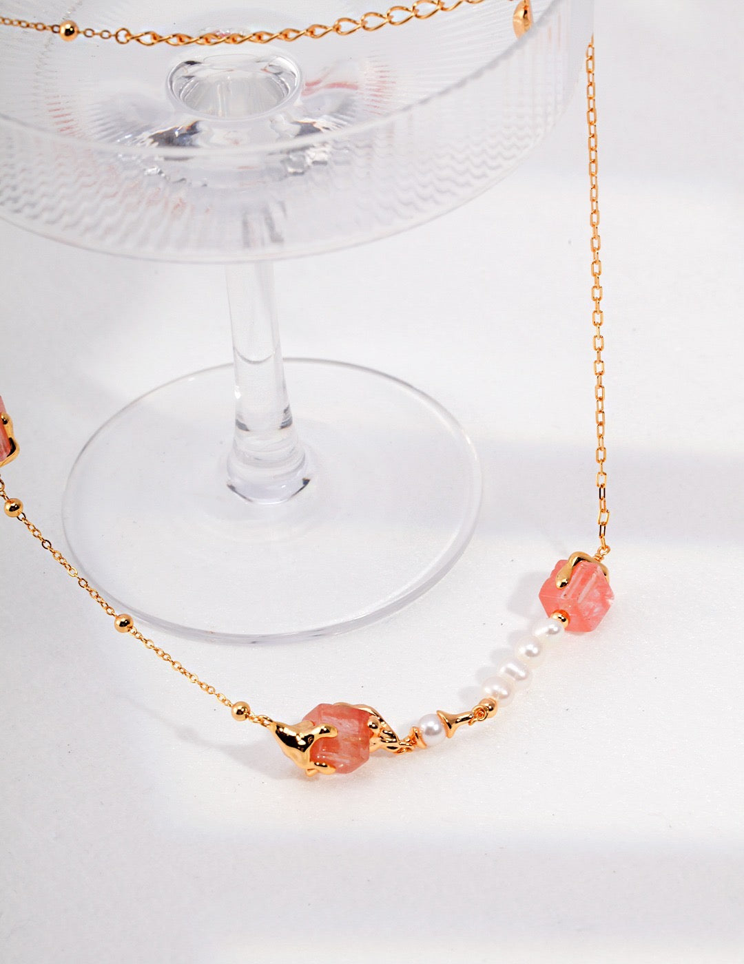 Spring Series Crystal Square Necklace