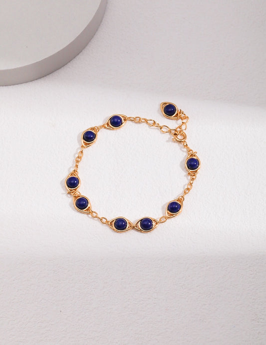 Sterling Silver Lapis Lazuli Bracelet