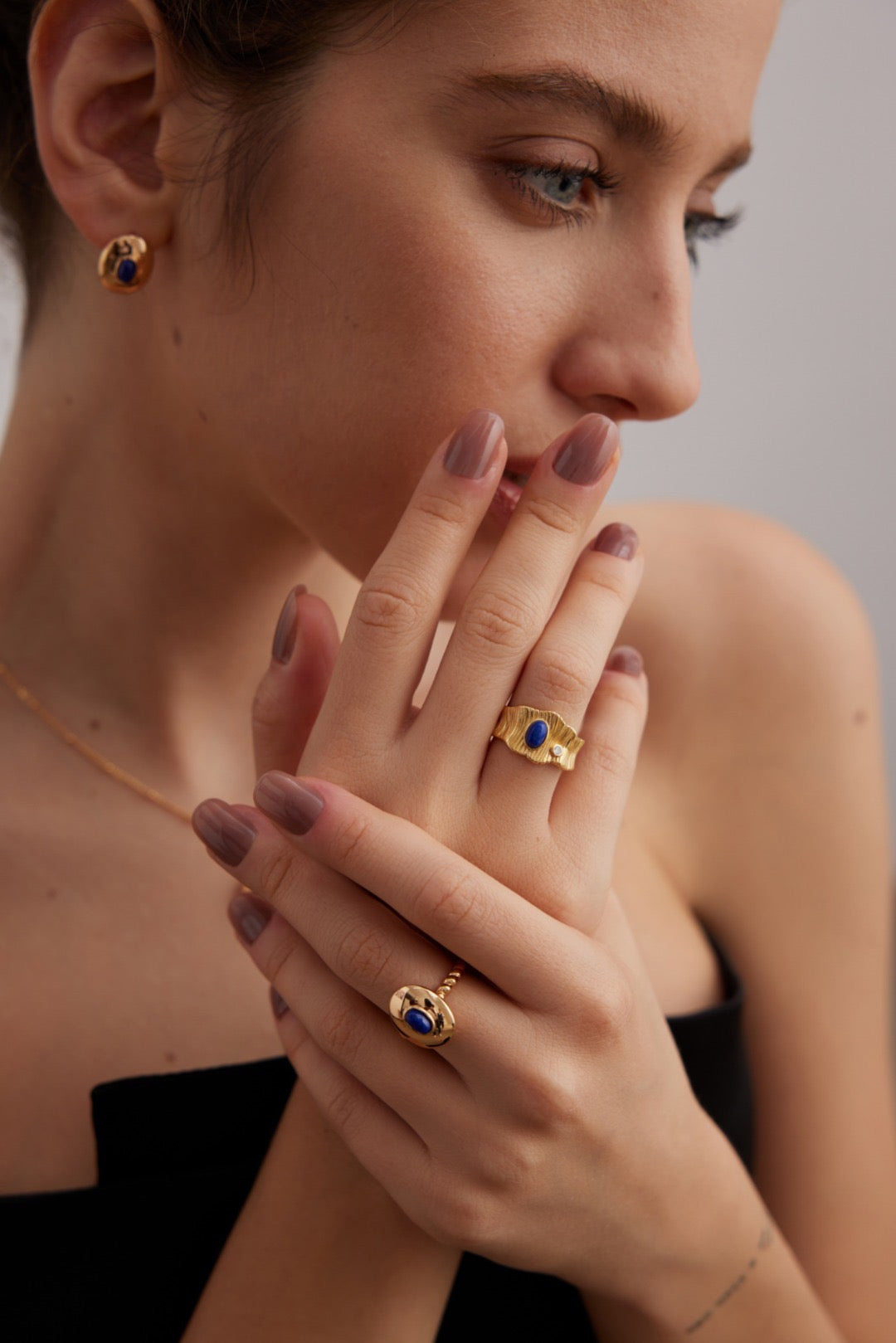 Blue Lapis Lazuli Ring - YIN BEAUTY