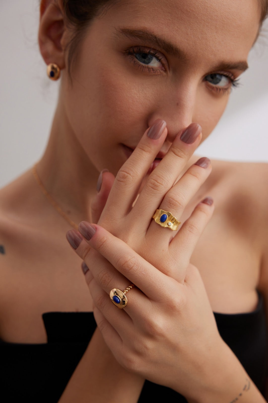 Blue Lapis Lazuli Ring - YIN BEAUTY