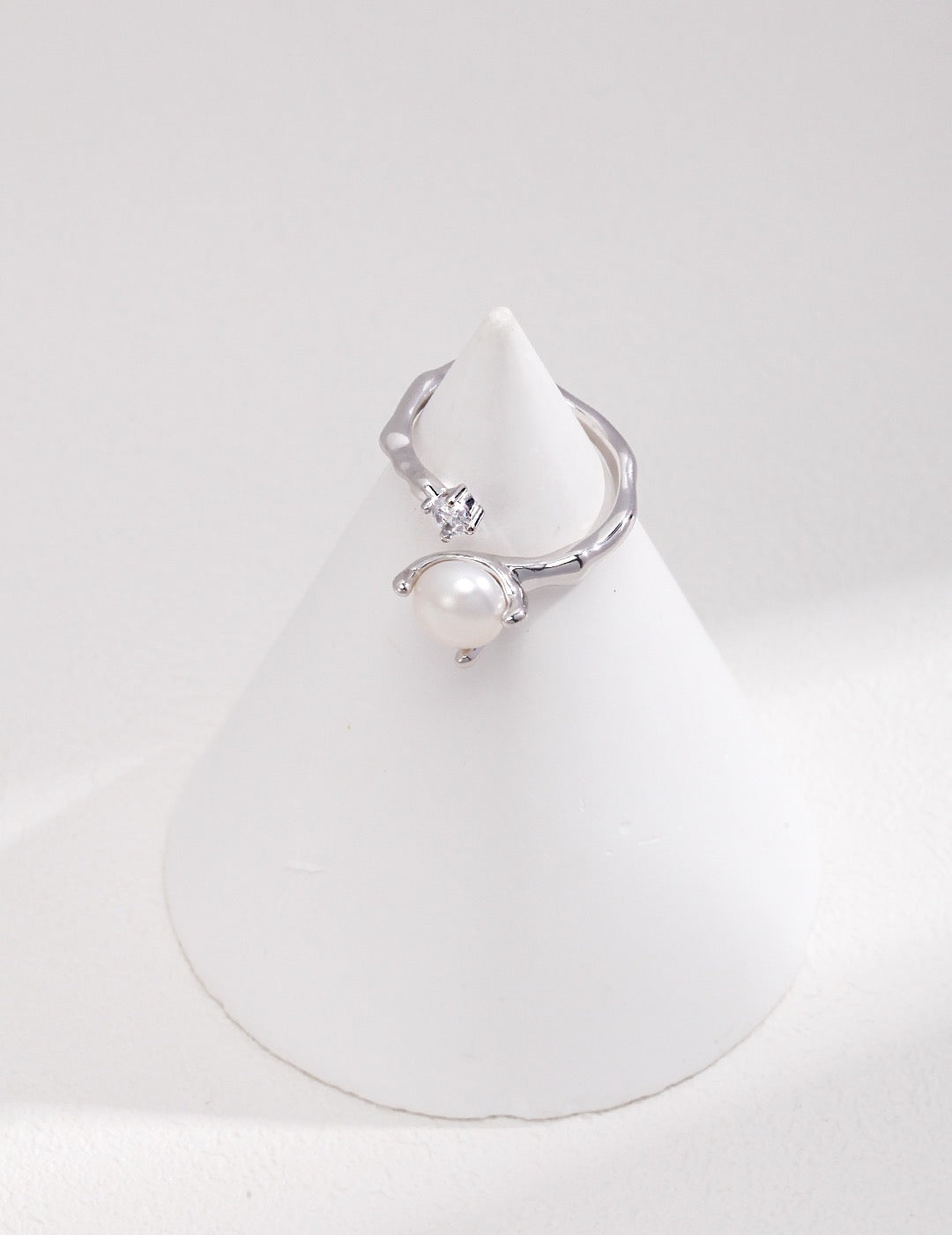 Pearl Zircon Ring - YIN BEAUTY