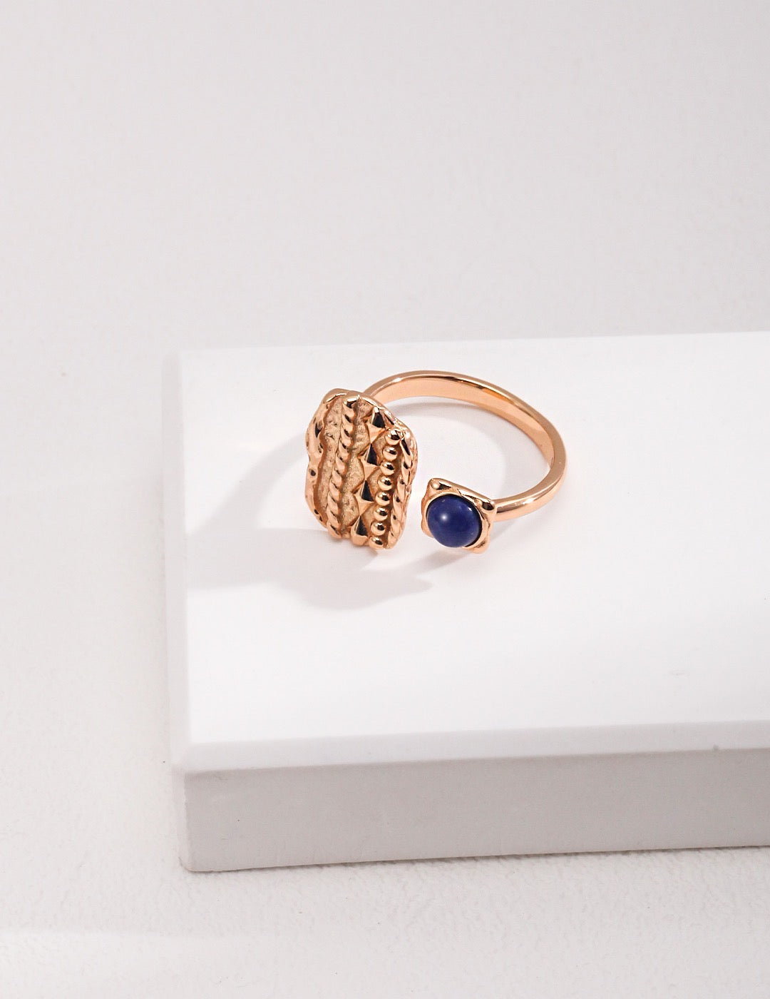 Sterling Silver Lapis Lazuli Ring - YIN BEAUTY