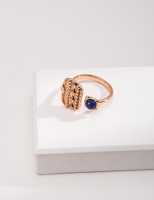 Sterling Silver Lapis Lazuli Ring - YIN BEAUTY