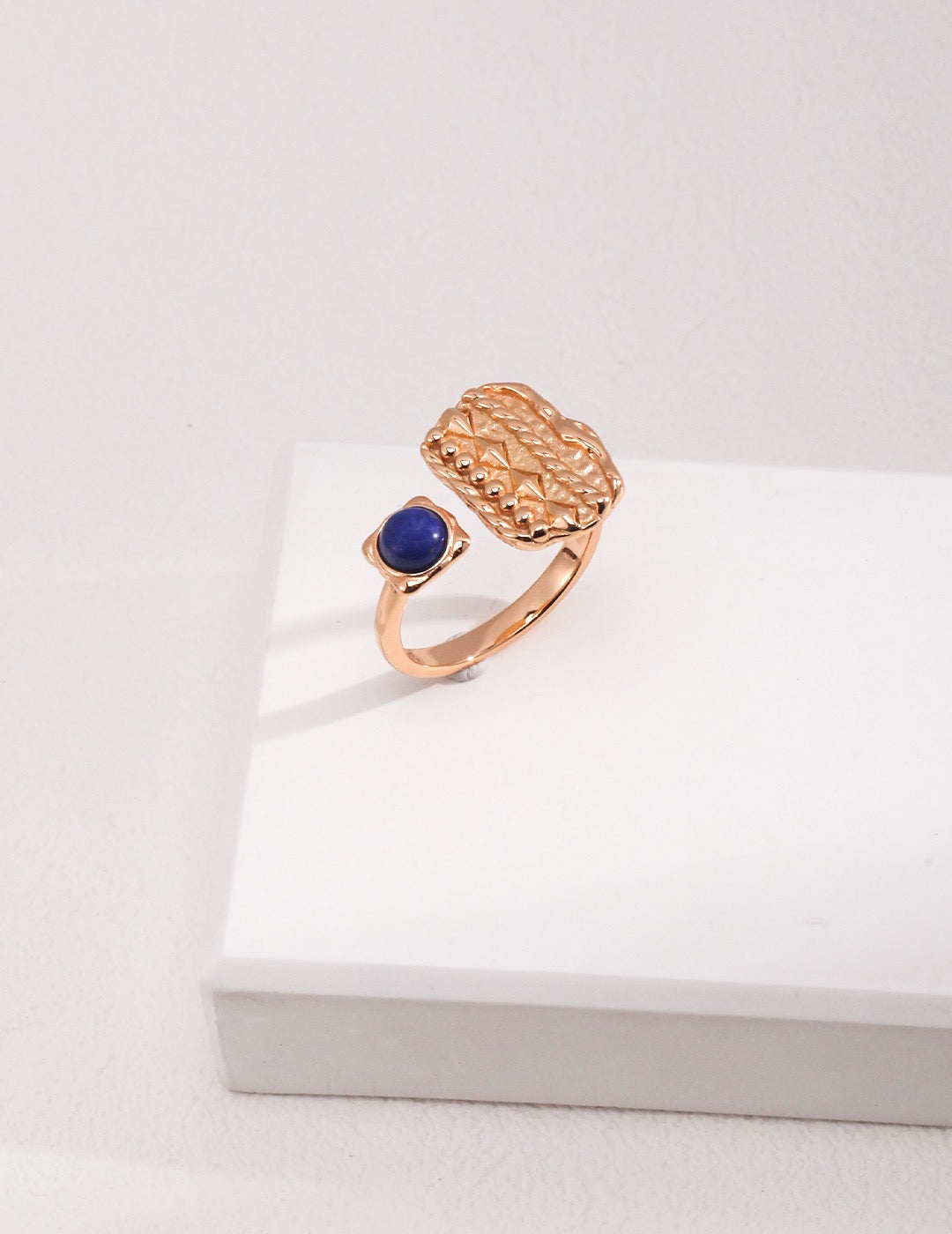 Sterling Silver Lapis Lazuli Ring - YIN BEAUTY