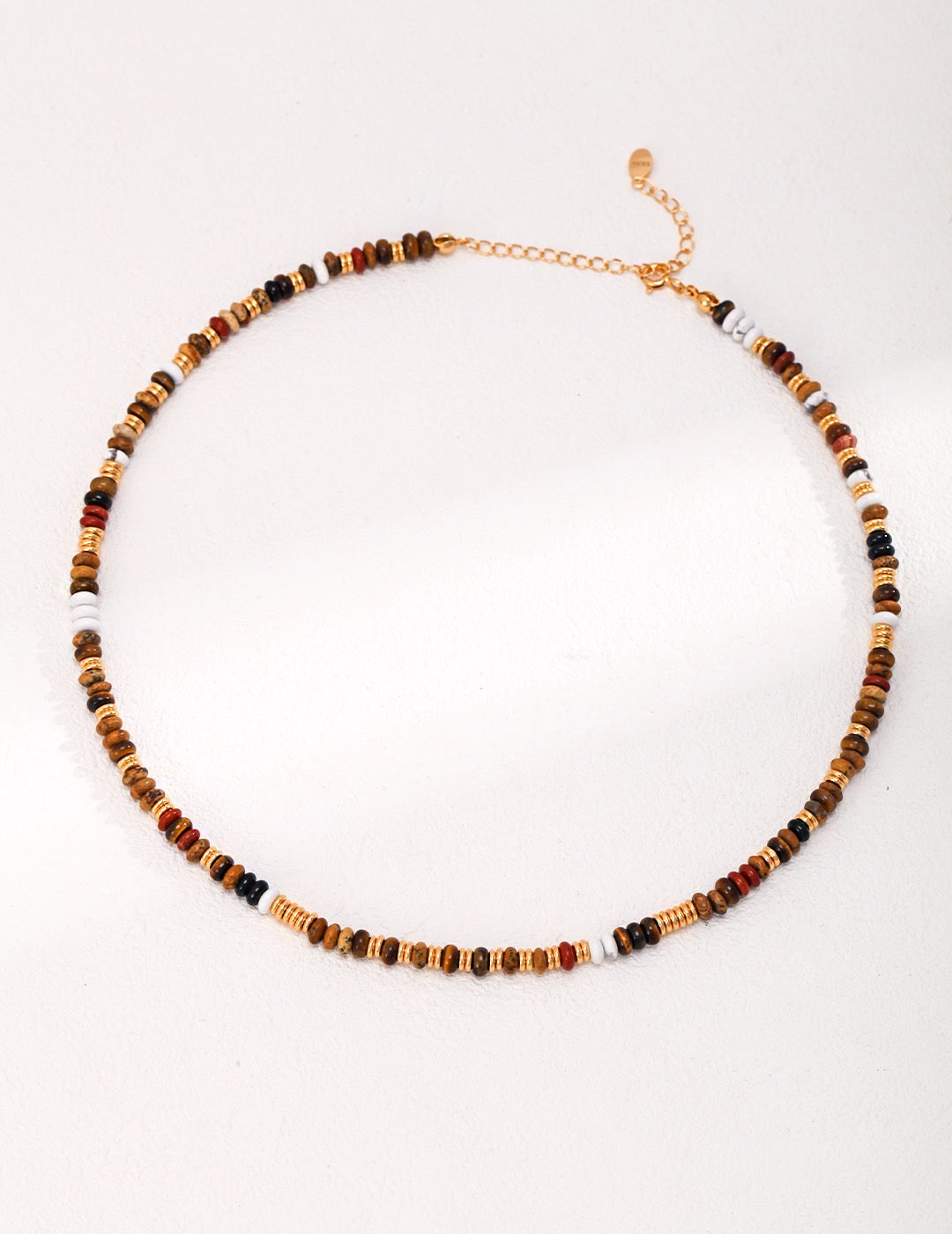 Tiger‘s Eye Beaded Necklace - YIN BEAUTY