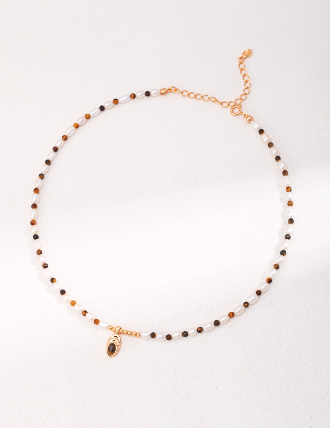 Vintage Tiger's Eye Necklace - YIN BEAUTY