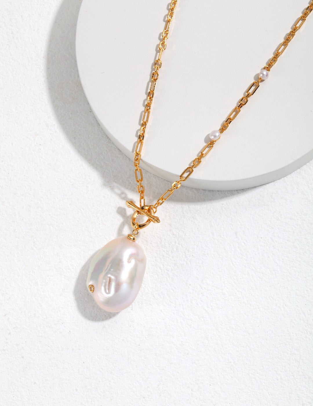 Baroque Pearl Long Necklace - YIN BEAUTY