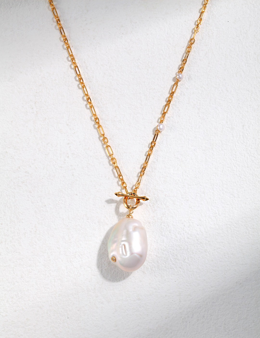 Baroque Pearl Long Necklace - YIN BEAUTY