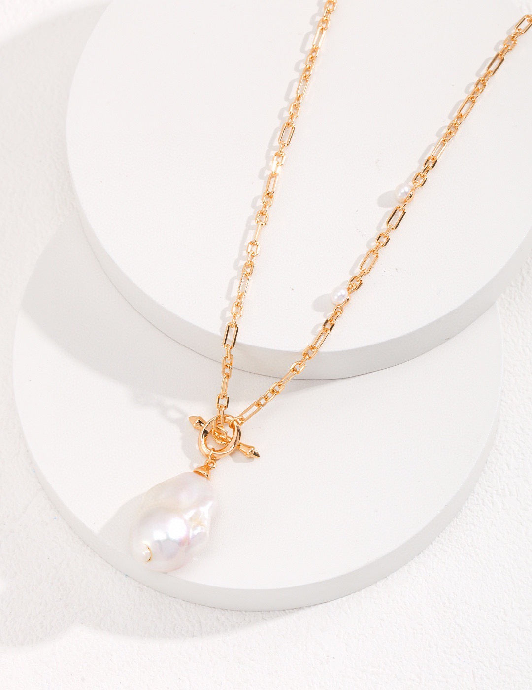 Baroque Pearl Long Necklace - YIN BEAUTY