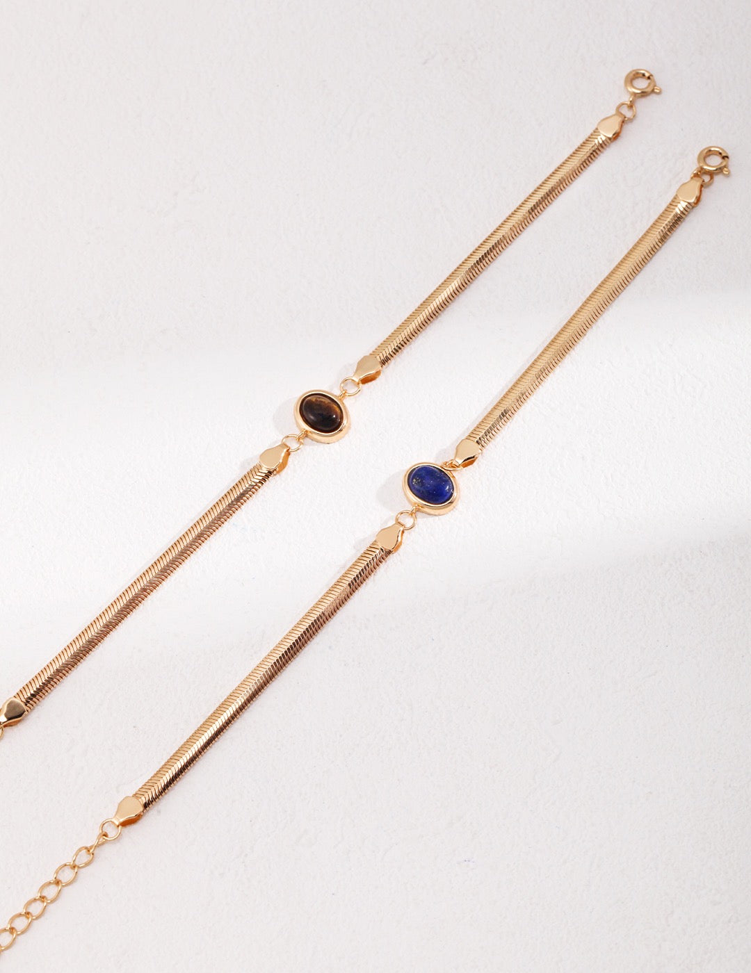 Natural Lapis Lazuli / Tiger Eye Stone Temperament Bracelet