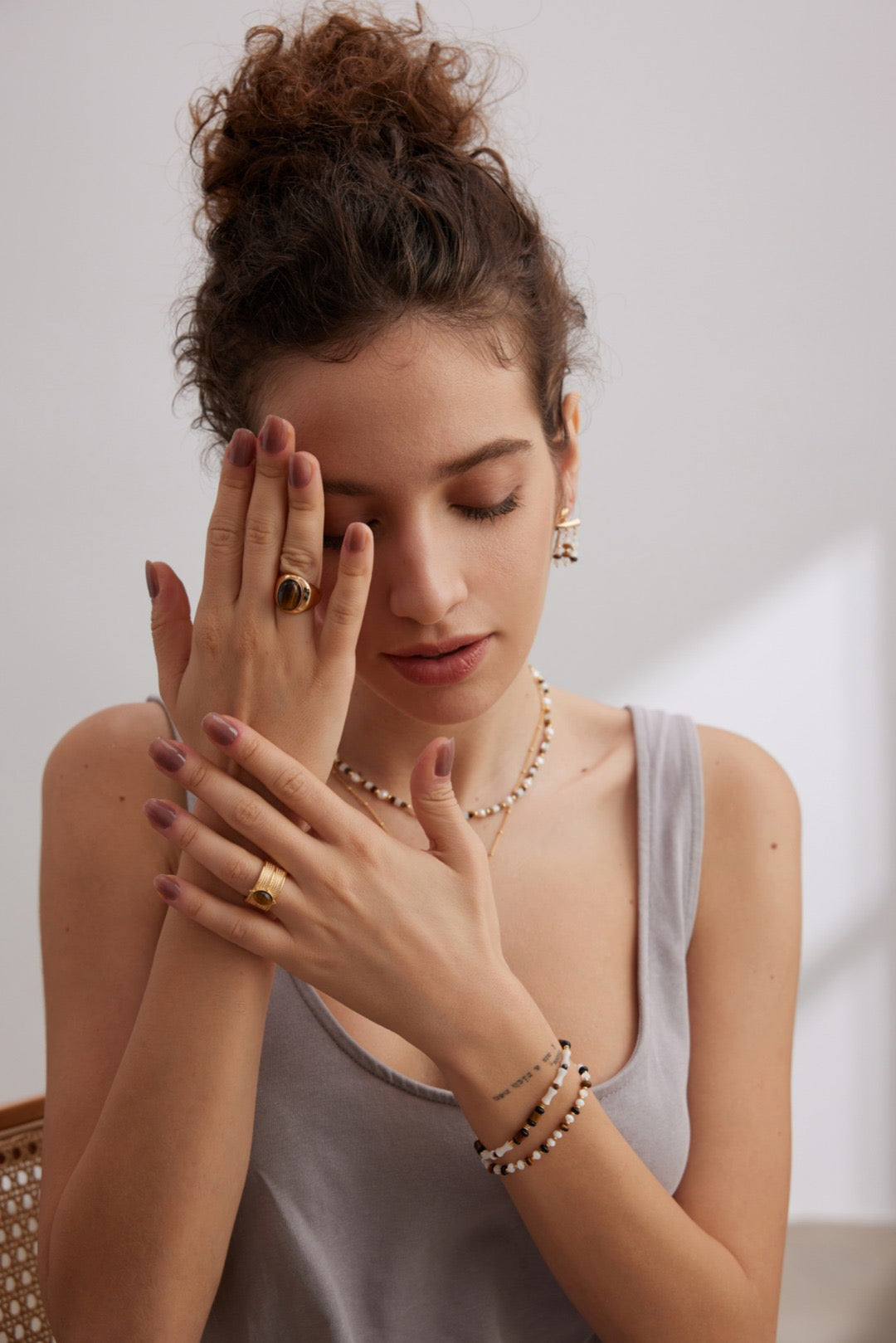 Vintage Tiger's Eye Ring - YIN BEAUTY