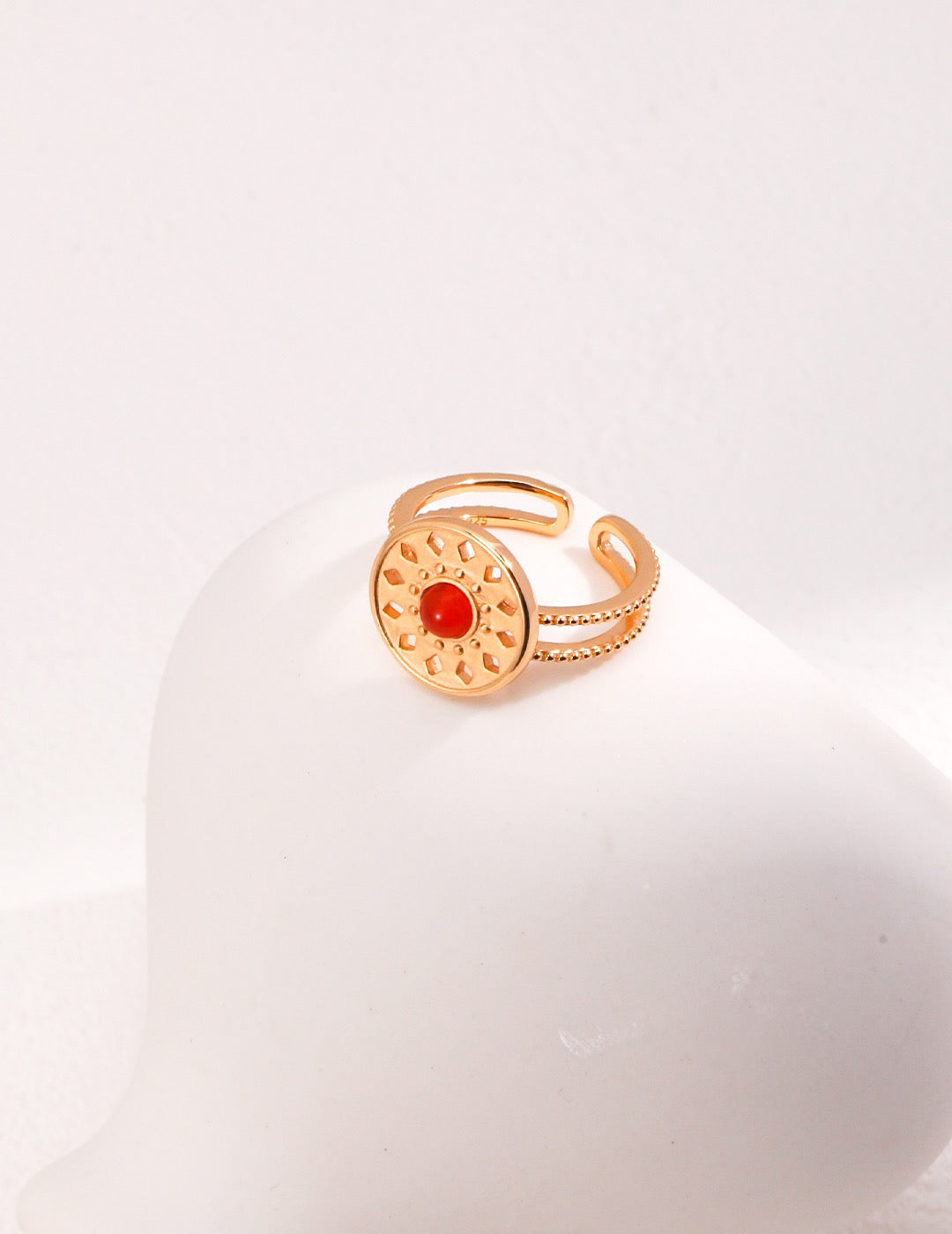 Red Onyx Ring - YIN BEAUTY